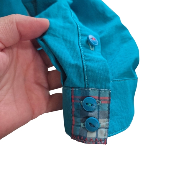 Kuhl Turquoise Button Down Women's Shirt Size XL - Picture 6 of 11